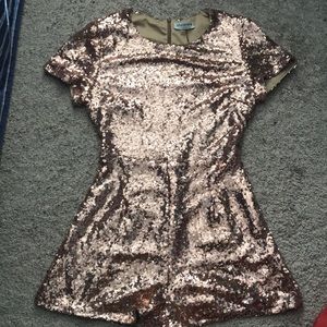 Fashion Nova Flashy Sparkly Romper